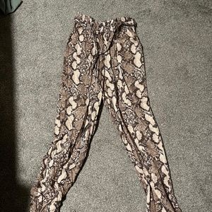 H & M Snake Print Pants